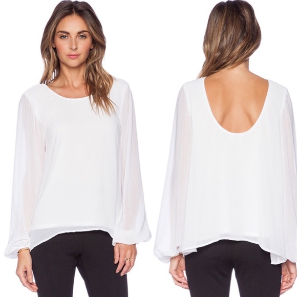 Show Me Your MuMu Tops - Show me your mumu jade blouse in white